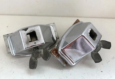 LUDWIG 60s Vtg Small Curved Spur Bass Kick Drum Leg Bracket Mount Parts Lot of 2 - Image 1 of 4