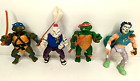 4 TMNT Lot Ninja Turtles Vtg 1988 1989 Hard Head Playmates Mirage Studios