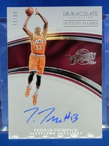 2016/17 Immaculate TRISTAN THOMPSON auto Autograph Rookie RC # 73/99 Celtics  - Picture 1 of 2