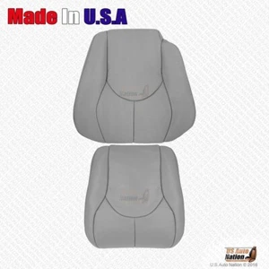 1999 2000 2001 Mercedes Benz SL500 SL600 Driver Bottom & Top Leather Cover Gray - Picture 1 of 5