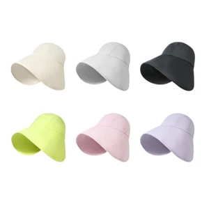 Wide Brim Sun Hats for Womens UV Protection Beach Hats Visor Bucket Hat Foldable - Picture 1 of 19