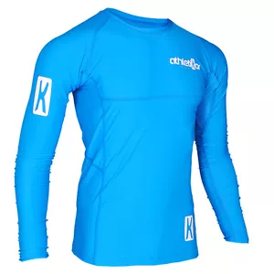 Kompressions T-Shirt in Premiumqualität_Spezielles Strechmaterial_Farbe blau - Bild 1 von 4