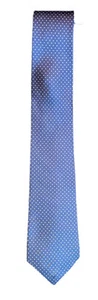 Cravatta Orvieto Ltd. Cravatta grigia mini pois tutta seta importata Italia 57” X 3,25” - Foto 1 di 6