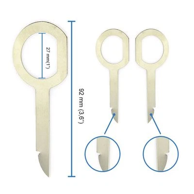 2-Pack Radio Stereo Removal Release Tool Key for VW Audi A4 A6 A8 Benz - Image 1 of 3