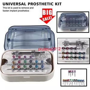 Universal Prosthetic Restoration Hand Driver Kit Dental Implant Instrument Tools - Picture 1 of 24