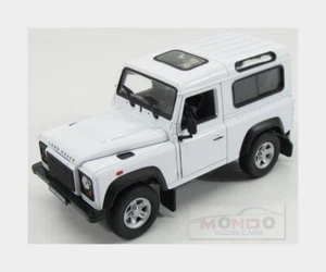 1:24 Welly Land Rover Land Defender 90 1984 White WE22498WH Modellino - Foto 1 di 2