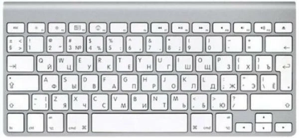 Apple Bluetooth Wireless Keyboard - PC/Mac - French/FranÃ§ais (MC184FN/B) - Image 1 of 1
