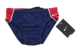 Nike Boys Swim Briefs Youth Core Solid Swimsuit Bottom, with Drawstring TESS0048 - Picture 1 of 14