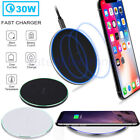 30W Fast Quick Wireless Charger Charging Station Pad For iPhone Samsung Android