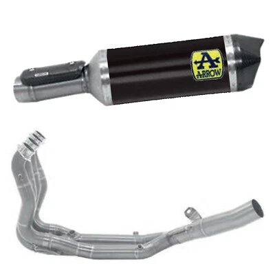ESCAPE COMPLETO ARROW PARA BMW S 1000 RR 2019 > 2020 RACE-TECH ALU DARK CARBY - Imagen 1 de 4