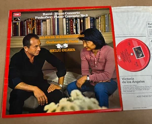 ASD 2701 Ravel Prokofiev Piano Concertos Alexis Weissenberg Ozawa - Picture 1 of 2