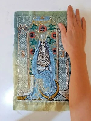 Tarot Card The High Priestess Handmade Embroidered Patch - Image 1 of 4