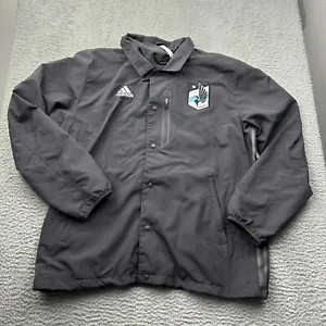 Minnesota United Soccer Windbreaker Jacket MNUFC Snap Up Gray Size XL - Picture 1 of 6