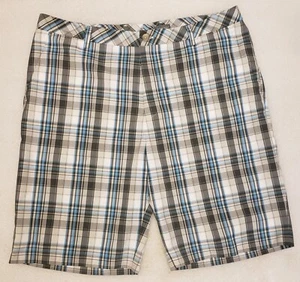 ASHWORTH Golfshorts blau kariert vorne flach Gr. 38 - Bild 1 von 5
