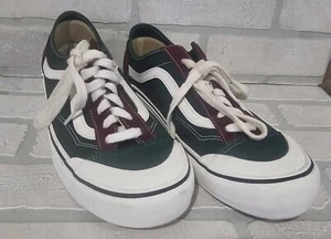 VANS ARTHUR LONGO STYLE 136 DECO SHOES W10.5 Green Red White **Very Clean** - Picture 1 of 8
