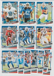 2023 BUFFALO BILLS 40 Card Lot w/ DONRUSS Team Set 30 CURRENT Players HAMLIN - Picture 1 of 2