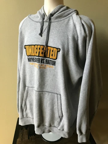 BEIMAR ~ UNDEFEATED 2007 Mayweather vs Hatton Las Vegas MGM Hoodie Sweatshirt Cover
