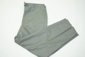 Pantaloni eleganti Canali 1934 etichetta argento ATTUALE grigio chiaro flanella lana tg 37 - Foto 1 di 8