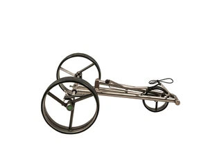Fasan® 3 Rad Golf Push Trolley Edelstahl schnell-klappbar und in Titan-Optik - Bild 1 von 9