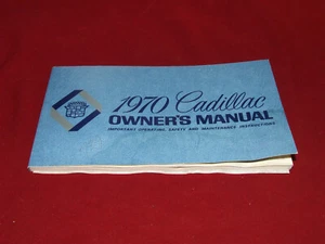DE COLECCIÓN 1970 CADILLAC MANUAL DE PROPIETARIOS CON DOCUMENTOS Y PROTECCIÓN _O_ PLACA (#7) - Imagen 1 de 4