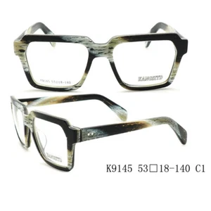 Large Square Eyeglass Frames Hand Made Vintage Thick-rim Retro Glasses Men Women - Picture 1 of 15