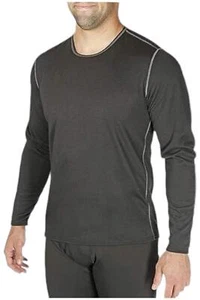 Hot Chillys Men's Pepper Bi-Ply Thermal Warming Long Sleeve Black - Picture 1 of 1