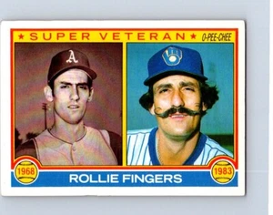 BASEBALL CARD OPC 1983 MILWAUKEE BREWERS ROLLIE FINGERS SUPER VETERAN NO949 - Foto 1 di 2