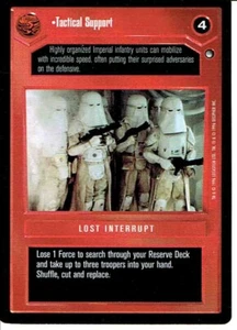 STAR WARS CCG HOTH BLACK BORDER DARK SIDE RARE TACTICAL SUPPORT ex - Picture 1 of 1
