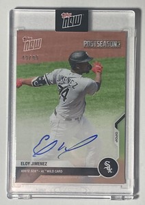 2020 Topps Now Postseason Auto Eloy Jimenez Autograph Chicago White Sox #49/99