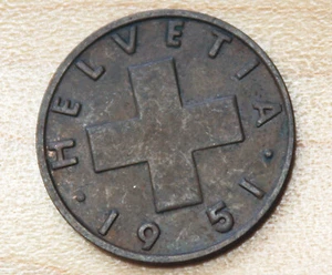 1951 Switzerland 2 Rappen - Picture 1 of 2