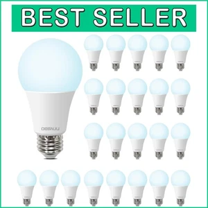Energy-Saving 100W Equivalent LED Bulbs, 1500 Lumens, 5000K Daylight - 24 Pack - Picture 1 of 10