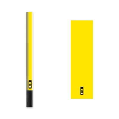 Bohning 4" Large Solid Arrow Wraps - Neon Yellow for Visibility & Protection - Image 1 of 4