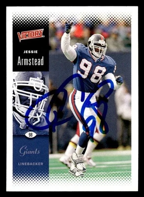 2000 Upper Deck Victory Football #121 Jessie Armstead Signed Autograph (no COA) - Image 1 of 2