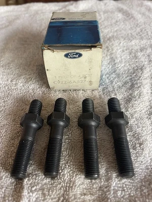 NOS ROCKER ARM STUDS Ford BOSS 302 351 429 CJ SCJ C9ZZ-6A527-A QTY 4 - Image 1 of 3