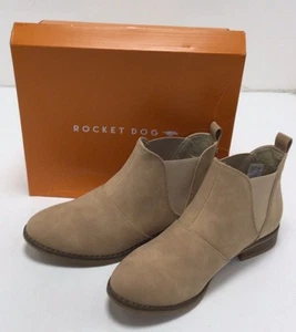 Rocket Dog Camel Maylon 2 Elmer PU Ankle Boot Womens Shoes, Camel, Size 8.5M - Picture 1 of 5