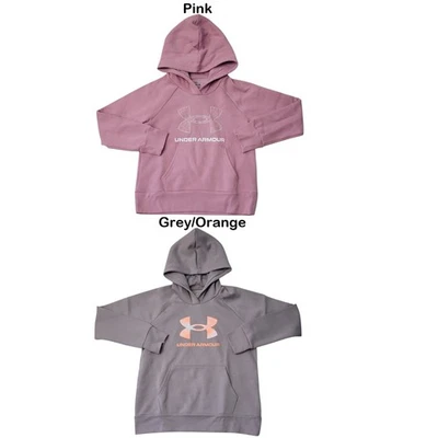Under Armour Girl's Large Logo Rival Soft Fleece Hoodie - Image 1 of 3