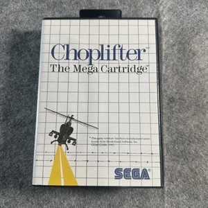 Vintage Choplifter Sega Master System Game CIB Japan 1980s Helicopter Rescue - Picture 1 of 4