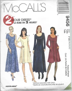 Plus Size McCall's 2 Hour Dress Pattern #9456-Misses Dress in Sizes 18-20-22 - Picture 1 of 1