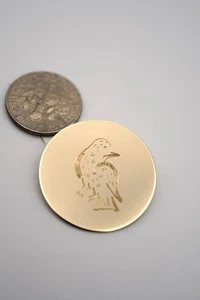 14K KARAT YELLOW GOLD BIRD PIN or BROOCH - Picture 1 of 9