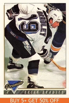 1993-94 Topps Premier #117 Brian Bradley Tampa Bay Lightning Hockey - Image 1 of 2