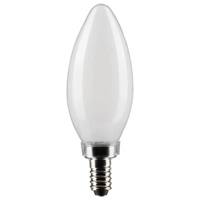 4 Watt B11 LED - Frosted - Candelabra Base - 3000K - 350 Lumens - 120 Volt - 4-P - Image 1 of 4