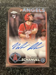 Autógrafos de novato 2024 Topps cromados #RA-NS Nolan Schanuel coche - Imagen 1 de 2