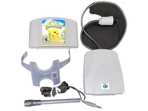 N64 Hey You Pikachu, AUTHENTIC VRU + Microphone w/ Rare Holder Strap! US Version - Picture 1 of 6