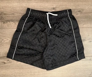 DSG Karierte Activewear Performance Kordelzug Shorts Jungen M Medium schwarz/weiß - Bild 1 von 12