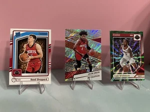 Rockets Lot of 3 Sports Cards, Revolution, Donruss Rated Rookie, Green Parallel - Picture 1 of 2