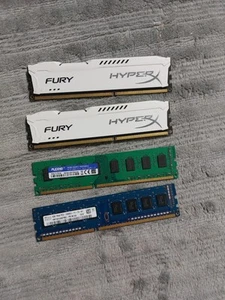 HyperX Fury 8GB (2X4GB) DDR3- 2 Additional Rams (2x4GB) Bundle- Total (16GBS) - Picture 1 of 2