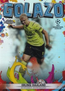 Topps 2021/22 cromo UCL Erling Haaland Golazo #G-1 Borussia Dortmund - Imagen 1 de 2