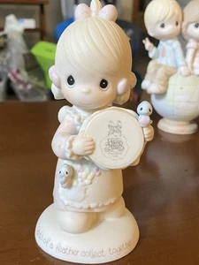 Figura Precious Moments Birds Of A Feather Collect Together 1986 E-0006 - Imagen 1 de 2