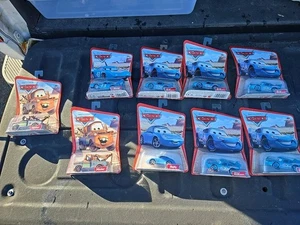 Menge 9 MOC 2005 Mattwl Disney Pixar Die Cast Cars King, Mater, Sally Dinoco - Bild 1 von 11