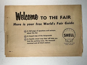 1962 Seattle World's Fair - Shell Gasoline - Vintage Guide / Map - Picture 1 of 4